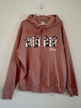 Disney Minnie Mouse "Classic Sketches" Zip-Up Hoodie, XXG